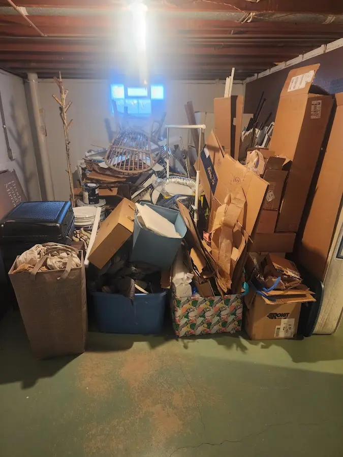 Roll-off dumpster container at job site for Yard Waste Dumpster Rental in Fredericksburg